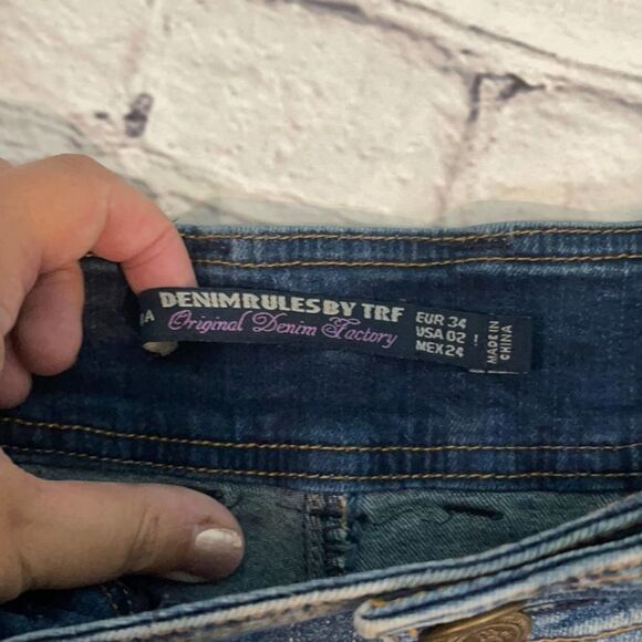 Zara Denim Rules By TRF Baggy Jeans High Waisted - Picture 4 of 8